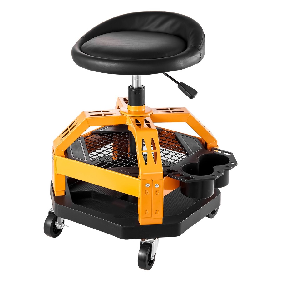 Garage Creeper Roller - Rolling Shop Stool Heavy-Duty Pneumatic Garage