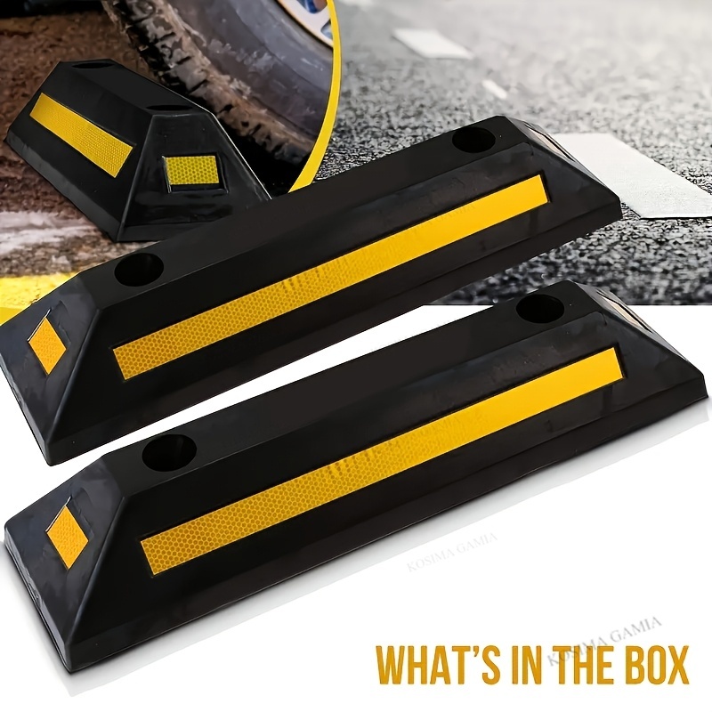1/2Pcs Car Wheel Stopper for G - مراجعة Garage Creeper Roller وسعره