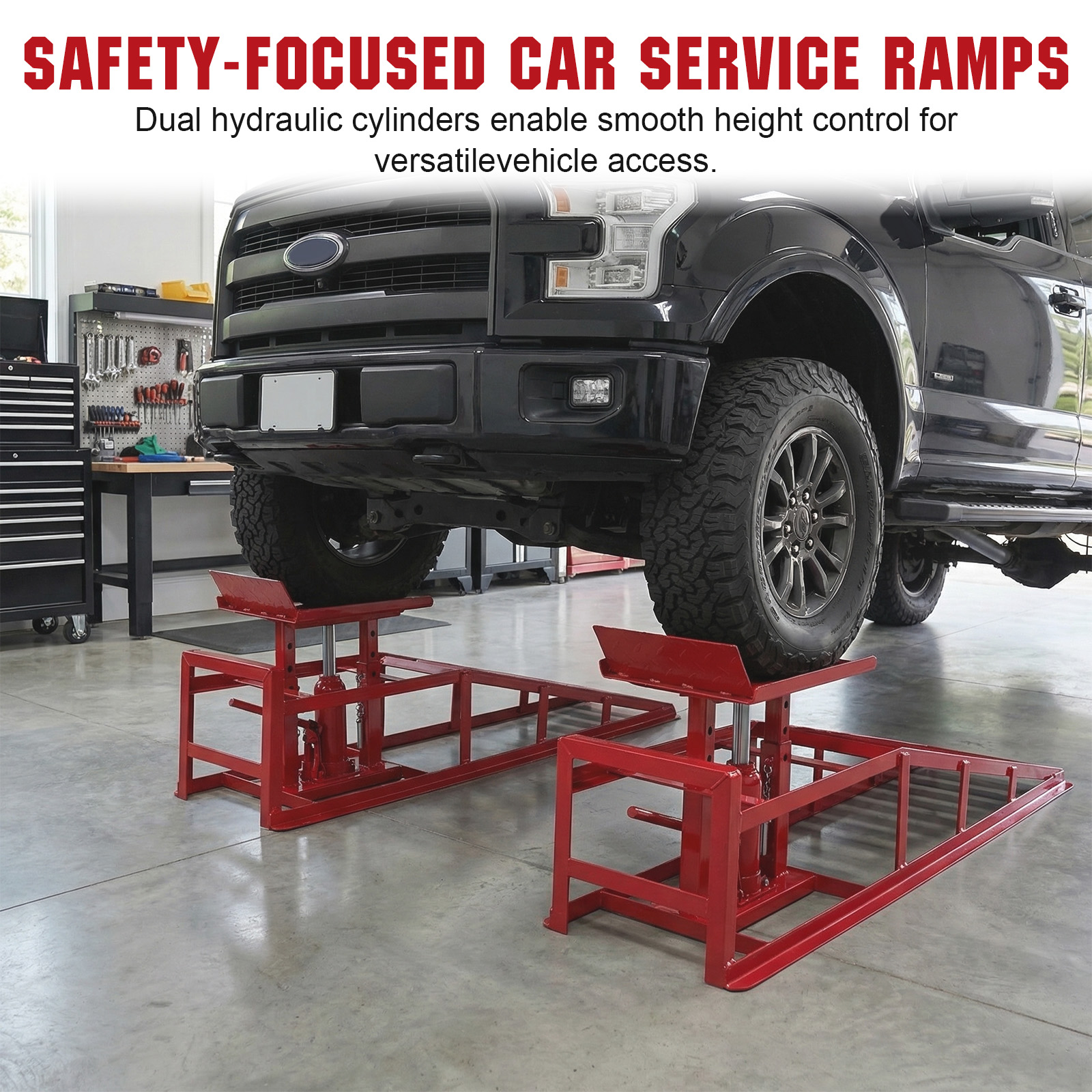 2Pcs Hydraulic Vehicle Repair  - مراجعة Hydraulic Car Lift وسعره