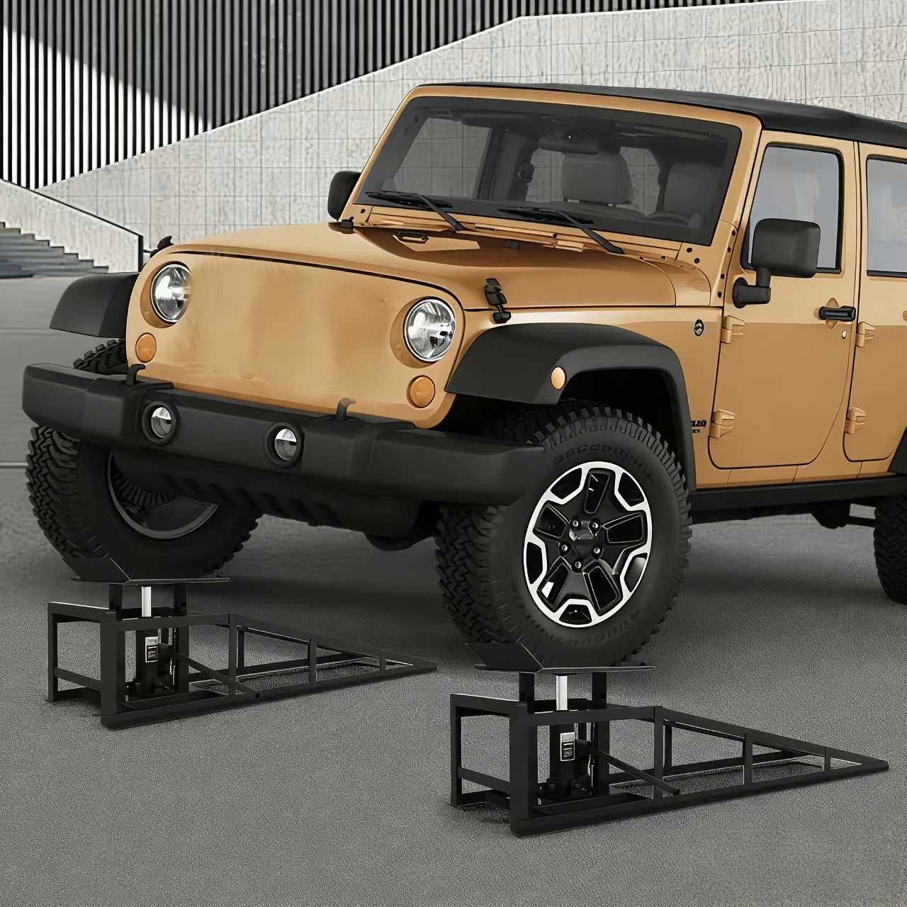 Car Ramps, 2pcs Hydraulic High - مراجعة Hydraulic Car Lift وسعره