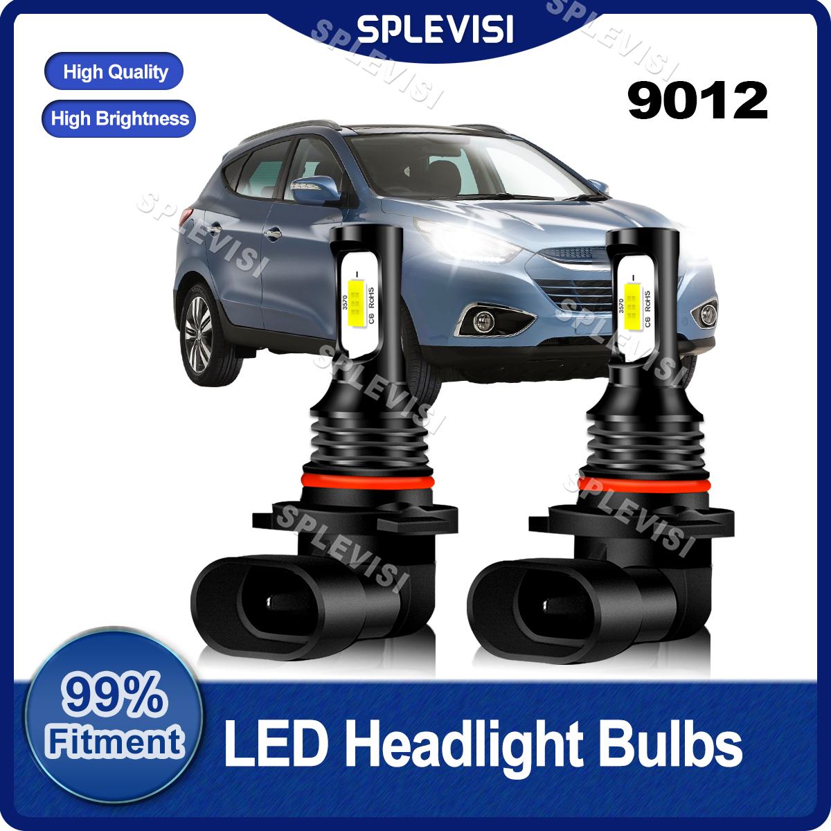 2PCS Car Fitment LED Headlight - مراجعة Headlight Aiming Tool وسعره