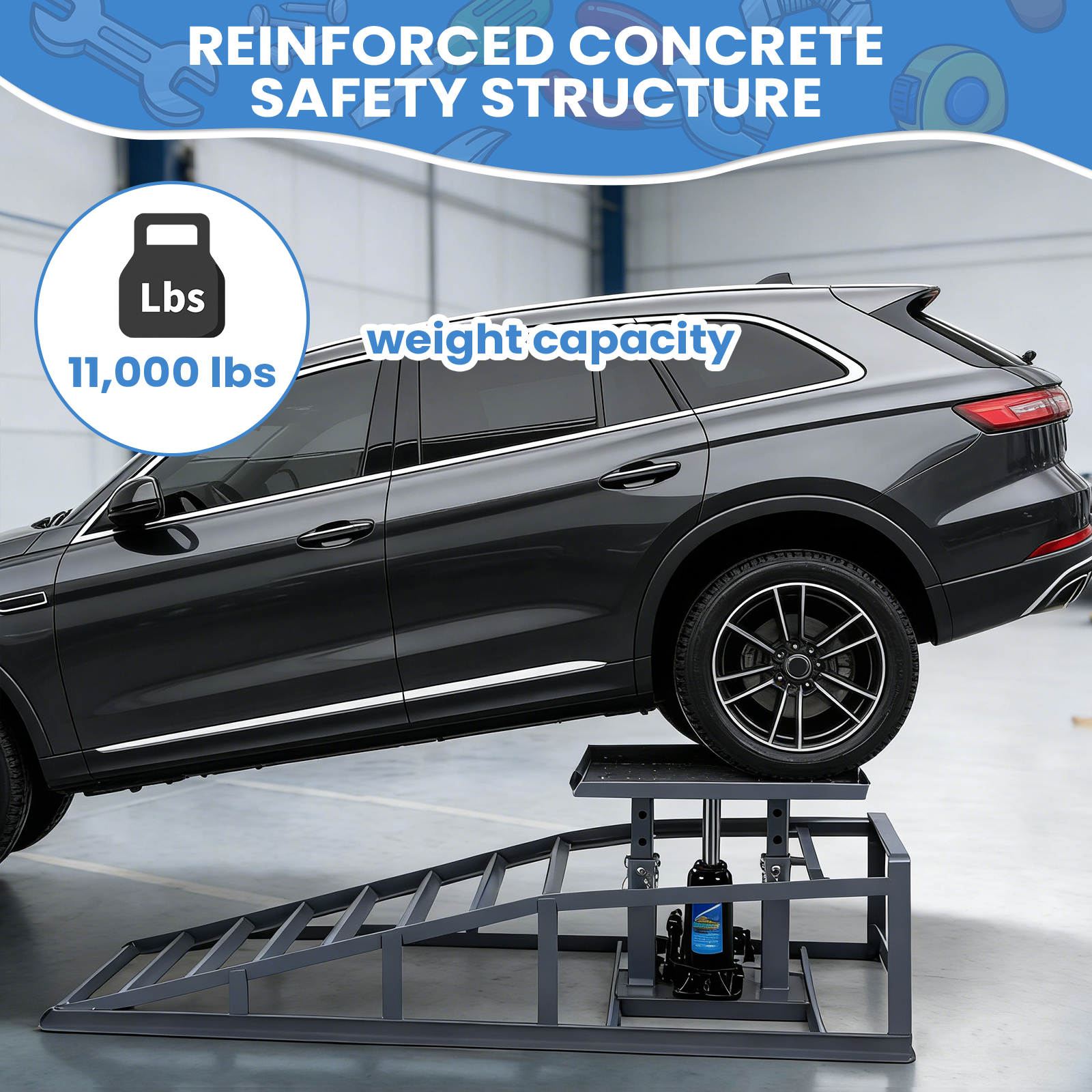 2 PCS Low Profile Hydraulic Ca - مراجعة Hydraulic Car Lift وسعره