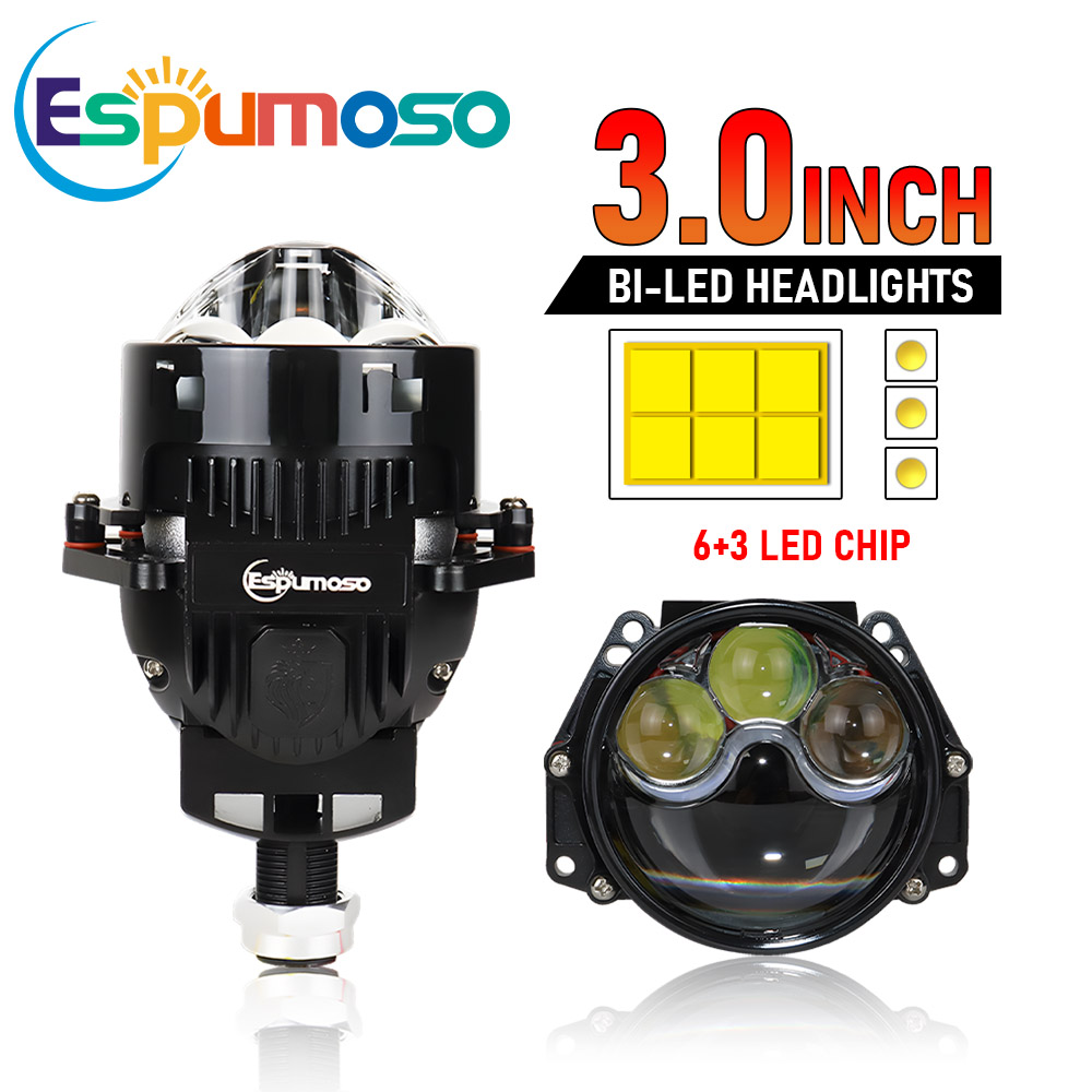 3Inch Bi LED laser projector h - مراجعة Headlight Aiming Tool وسعره