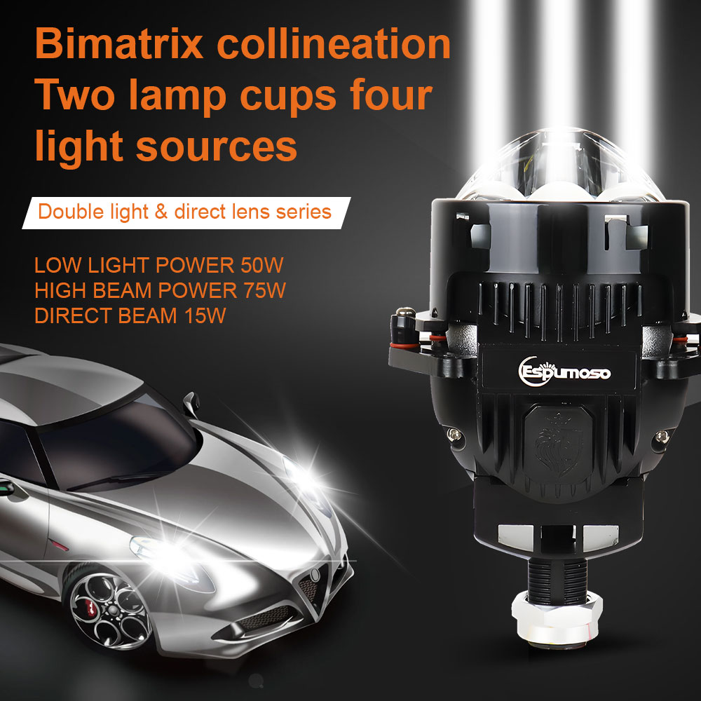 3Inch Bi LED laser projector h - مراجعة Headlight Aiming Tool وسعره