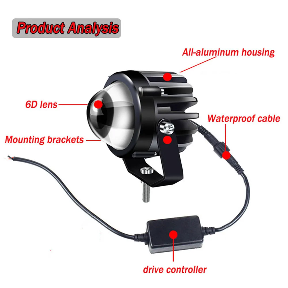 Motorcycle Led Lamp Headlight  - مراجعة Headlight Aiming Tool وسعره