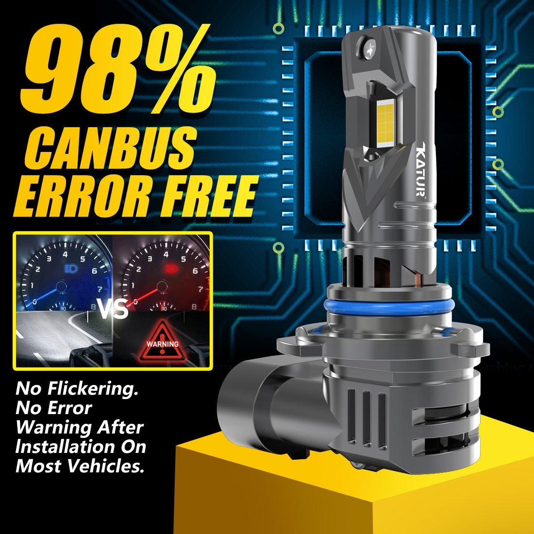 2x 9012 HIR2 LED Headlight Bul - مراجعة Headlight Aiming Tool وسعره