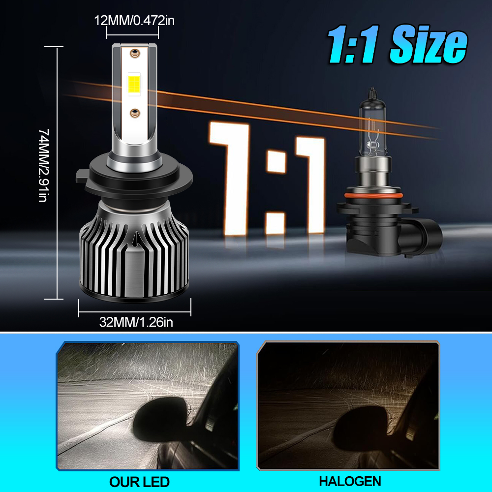 9012 HIR2 LED Headlight 120W 2 - مراجعة Headlight Aiming Tool وسعره
