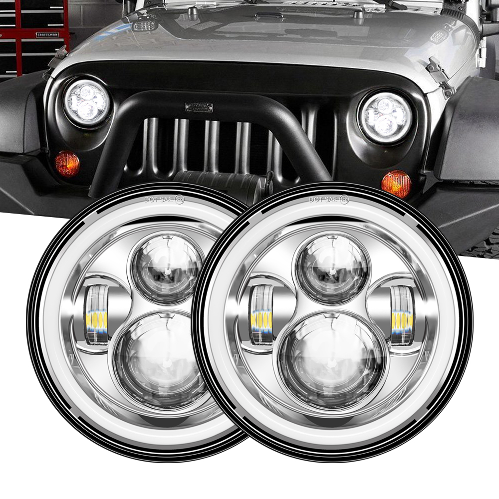 7inch LED Headlight Halo Angle - مراجعة Headlight Aiming Tool وسعره
