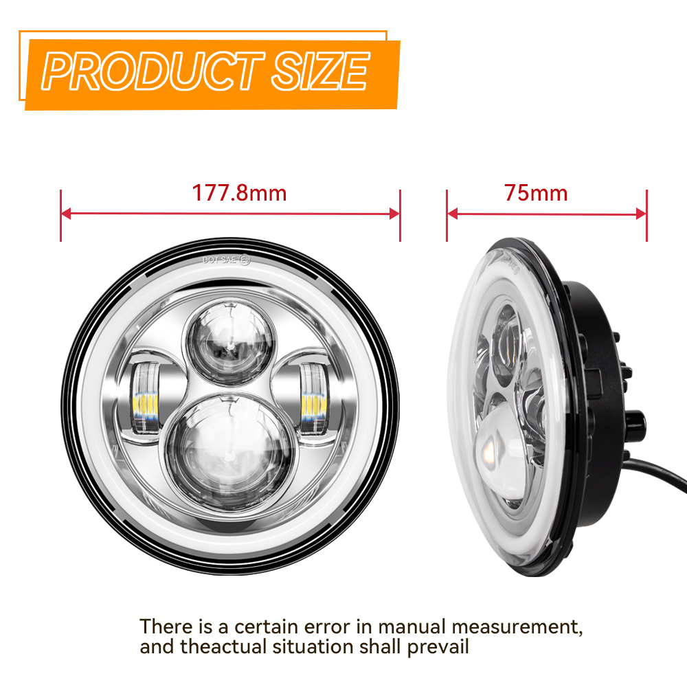 7inch LED Headlight Halo Angle - مراجعة Headlight Aiming Tool وسعره