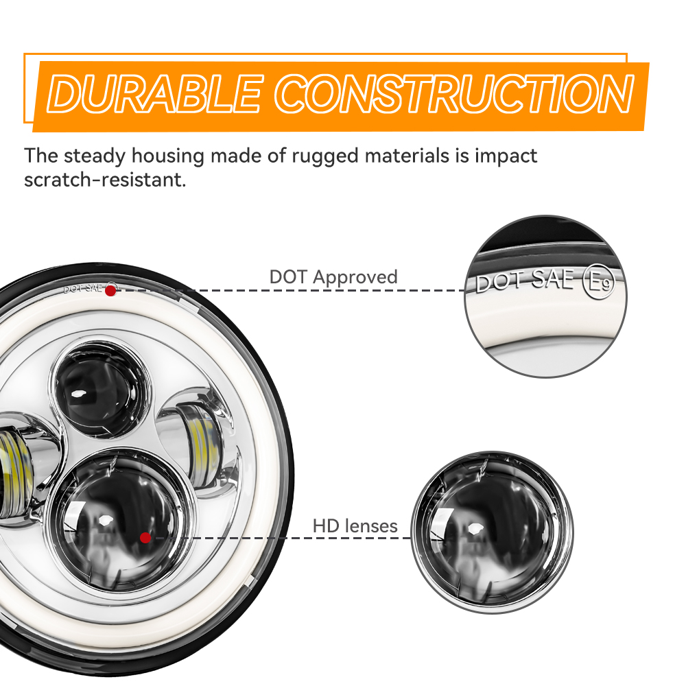 7inch LED Headlight Halo Angle - مراجعة Headlight Aiming Tool وسعره