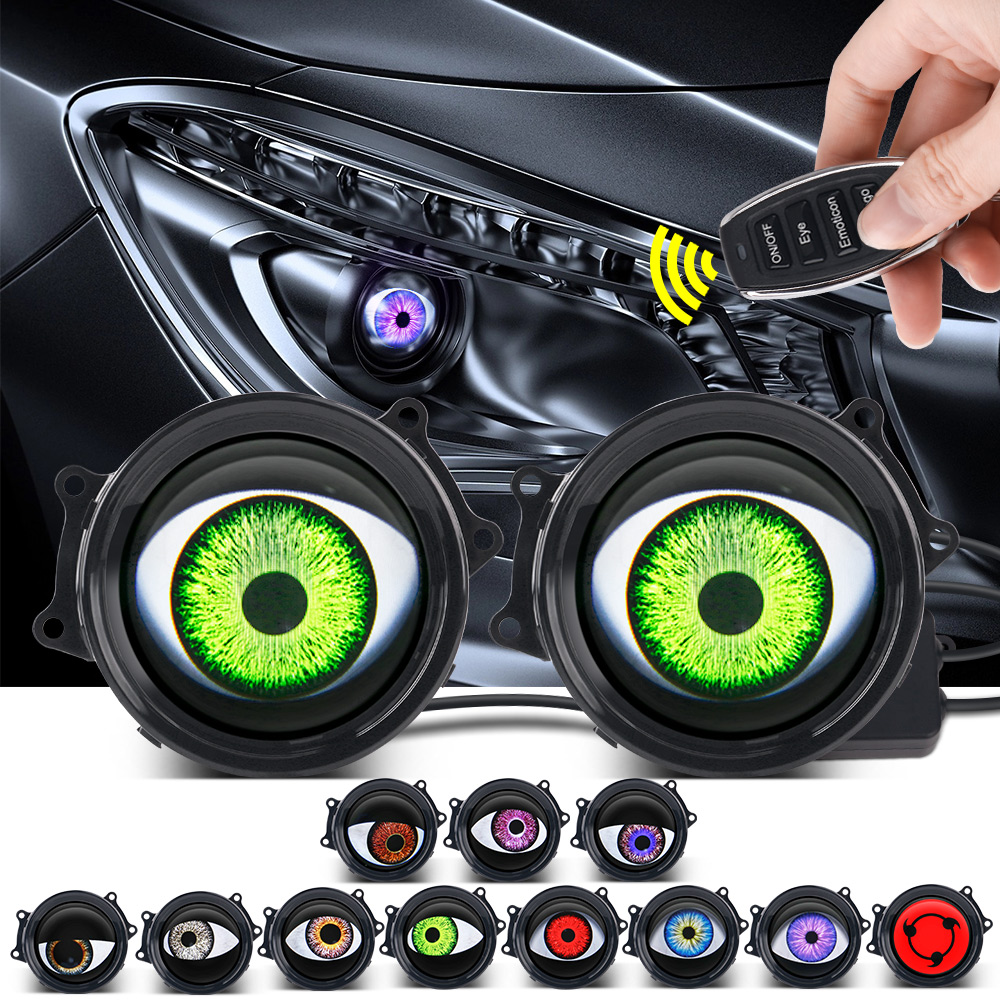 Car Dynamic Devil's Eye LED Li - مراجعة Headlight Aiming Tool وسعره