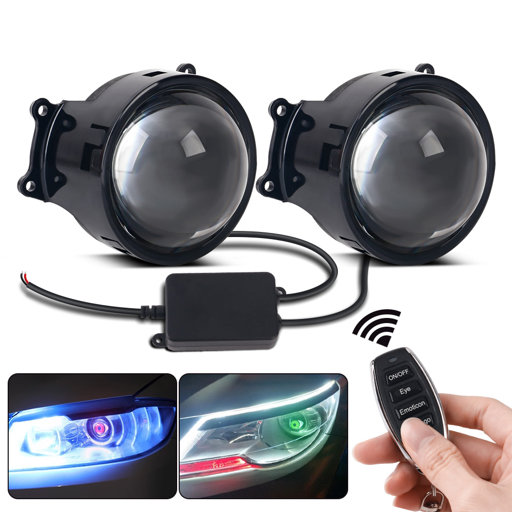 Car Dynamic Devil's Eye LED Li - مراجعة Headlight Aiming Tool وسعره