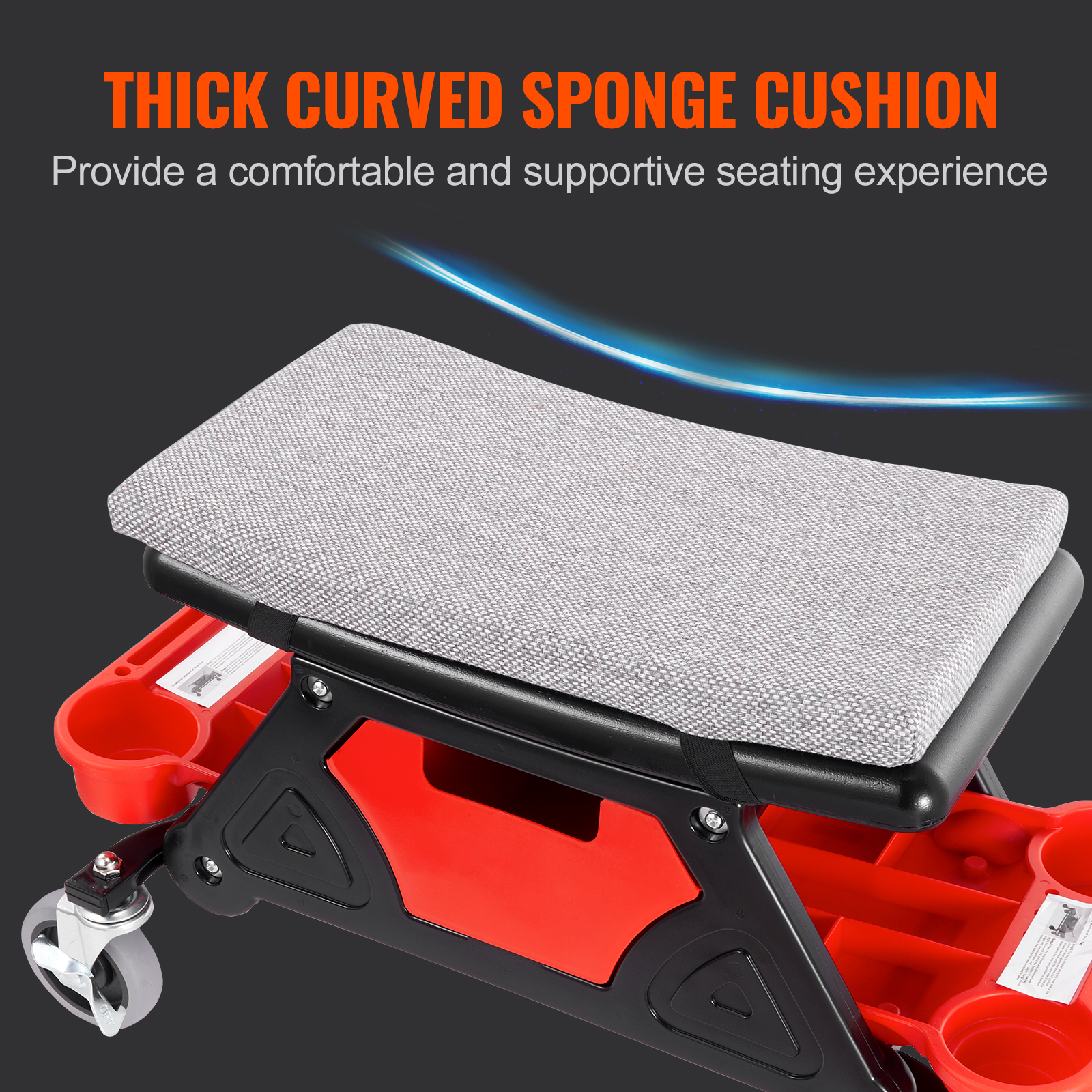 SucceBuy Rolling Mechanic Seat - مراجعة Garage Creeper Roller وسعره