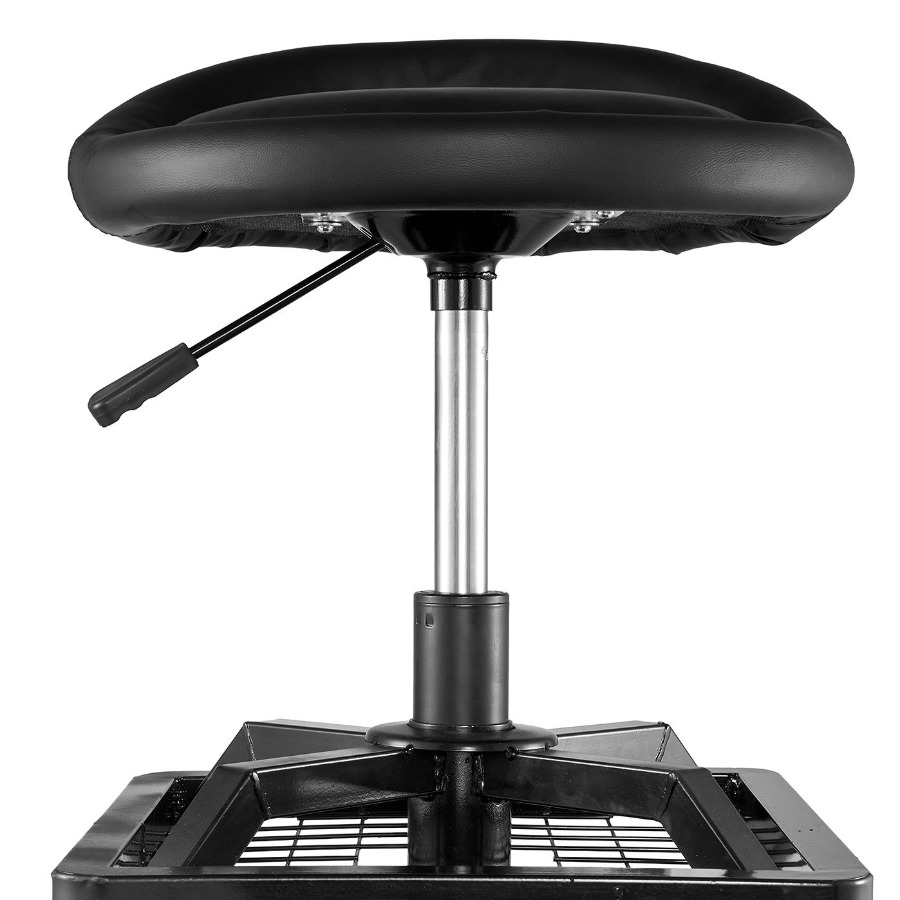 Rolling Shop Stool Pneumatic G - مراجعة Garage Creeper Roller وسعره