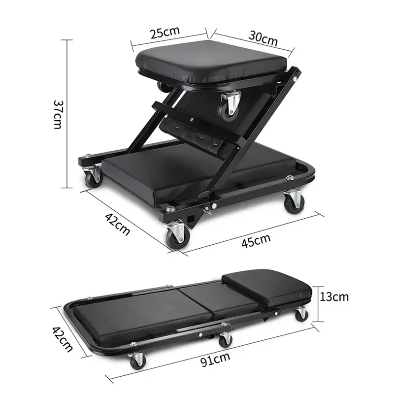 Folding Car Creeper Seat Work  - مراجعة Garage Creeper Roller وسعره