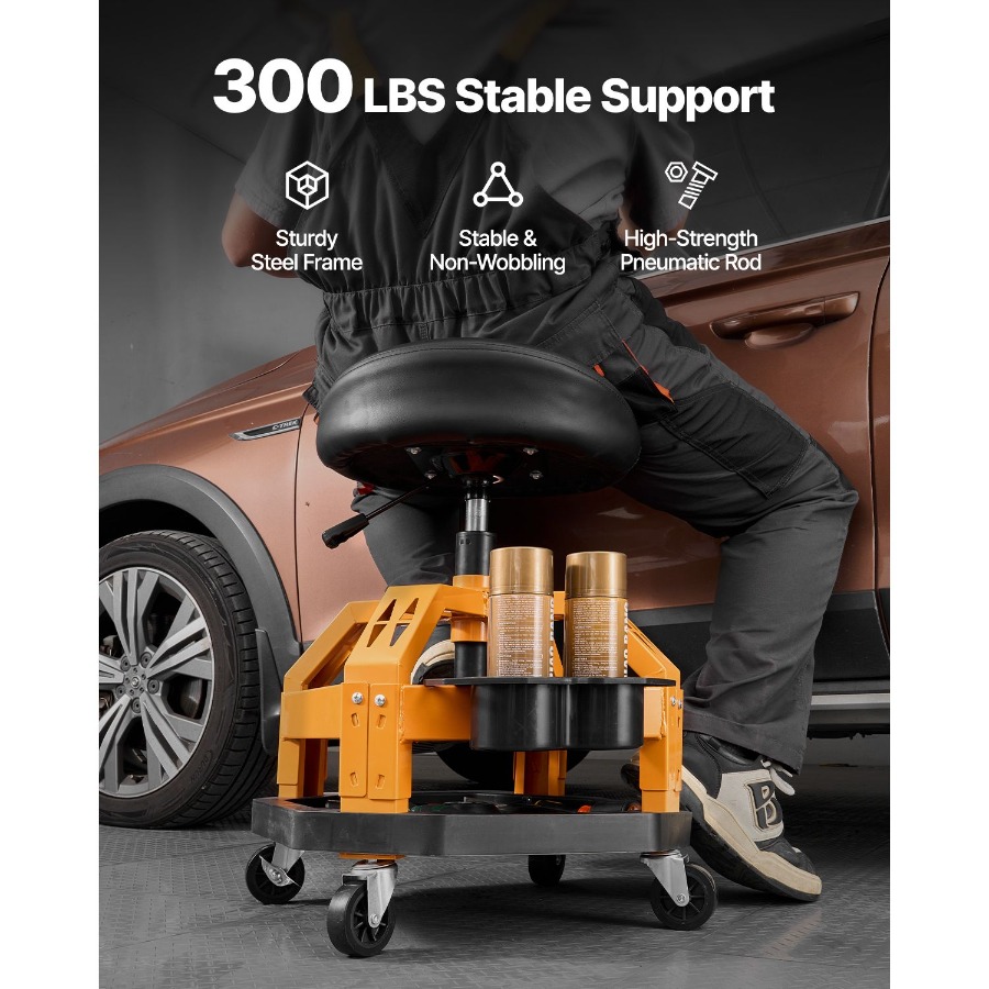 Rolling Shop Stool Heavy-Duty  - مراجعة Garage Creeper Roller وسعره