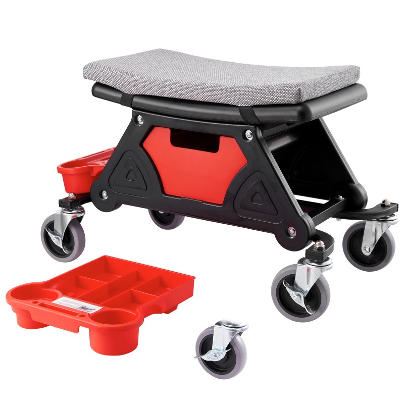 Rolling Mechanic Seat 300 LBS  - مراجعة Garage Creeper Roller وسعره