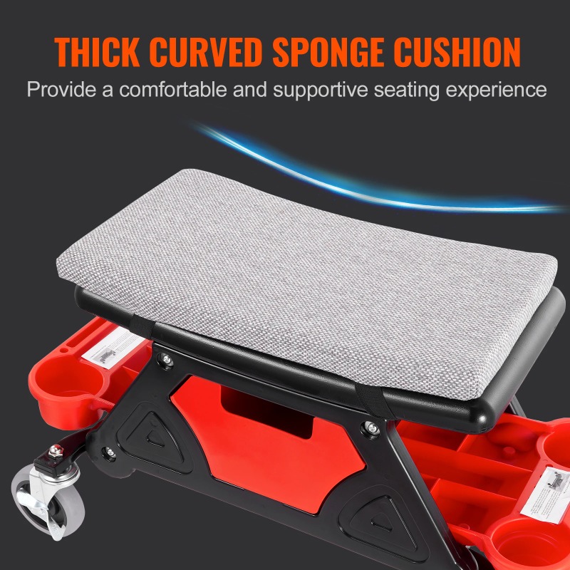 Rolling Mechanic Seat 300 LBS  - مراجعة Garage Creeper Roller وسعره